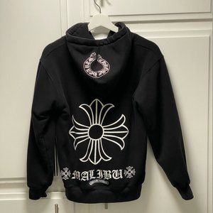 Chrome Hearts Thermal Hoodie | Black | Sterling Silver Accents | Size: Small